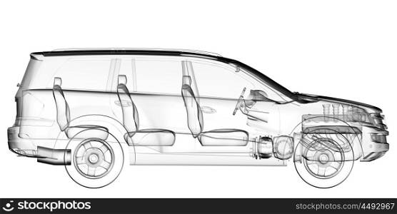 isolated transparent car image