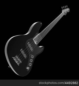 isolated transparent guitar image