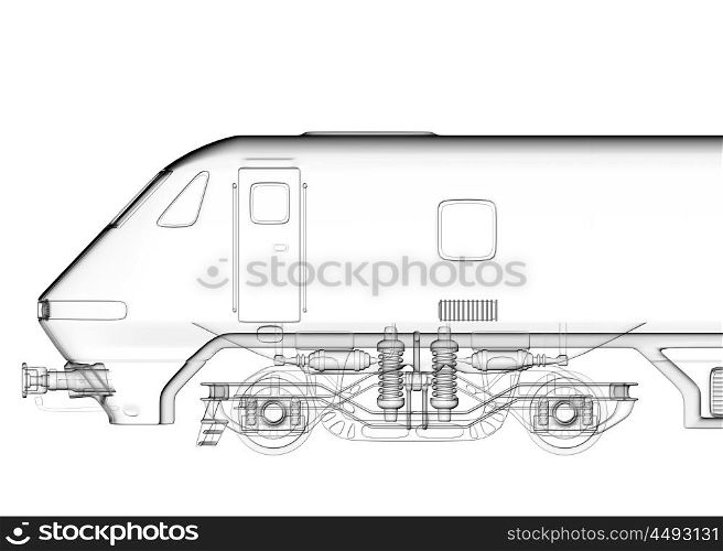 isolated transparent train image