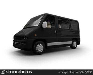 isolated van on background white