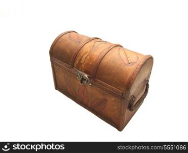 isolated wood box