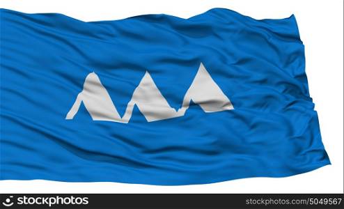 Isolated Yamagata Japan Prefecture Flag. Isolated Yamagata Japan Prefecture Flag, Waving on White Background, High Resolution