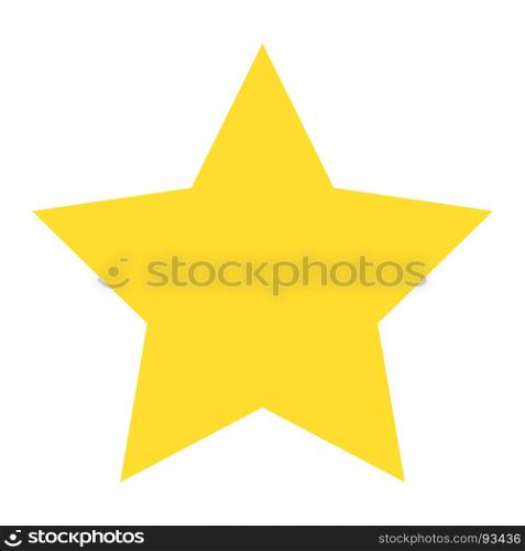 Isolated yellow star icon, ranking mark. Isolated yellow star icon, ranking mark. Modern simple favorite sign, decoration symbol for website design, web button, mobile app.