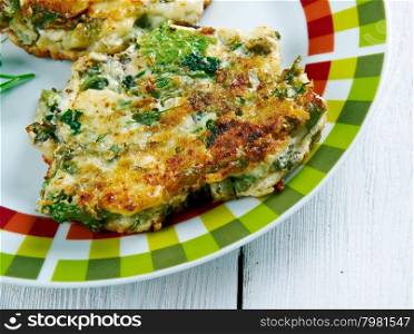 Ispanak Koku Mucveri - spinach fritters,spring breakfast.