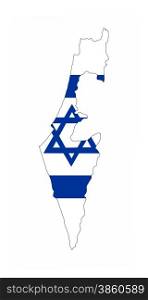 israel country flag map shape national symbol