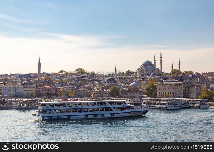 Istanbul view, Turkey in a beautiful summer day