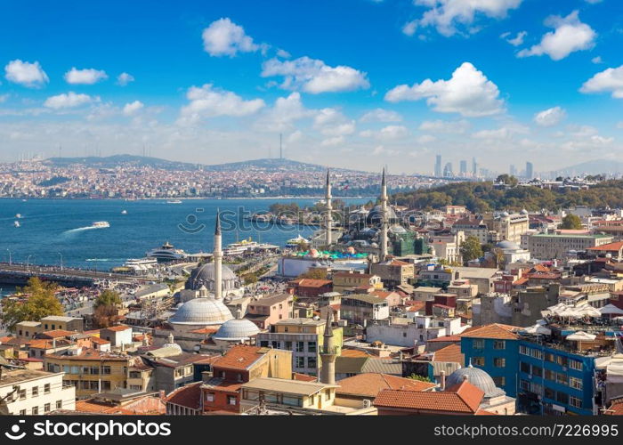 Istanbul view, Turkey in a beautiful summer day