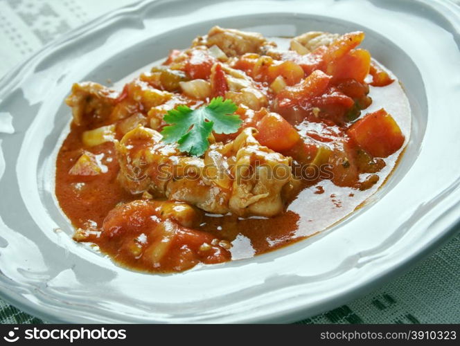 Istrian Chicken Goulash - Originally a Hungarian dish.called Istria, that is next to the Adriatic coast