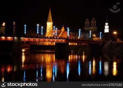 It is a bridge in Kaunas, Lithuania.