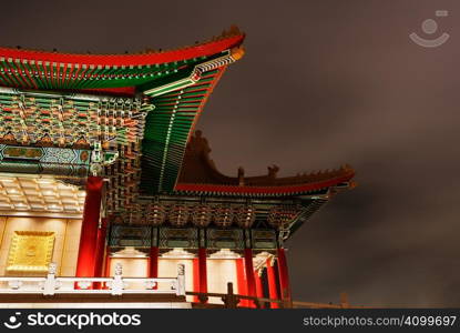 It is a chinese traditional house&acute;s eaves. Special building in Asia.