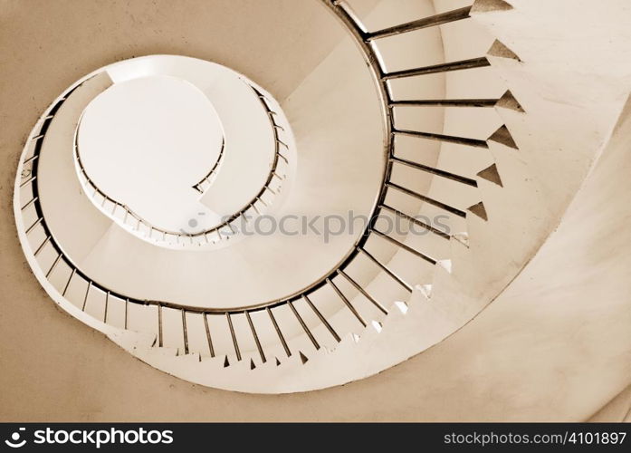 It is the beautiful spiraling stairs with colors.