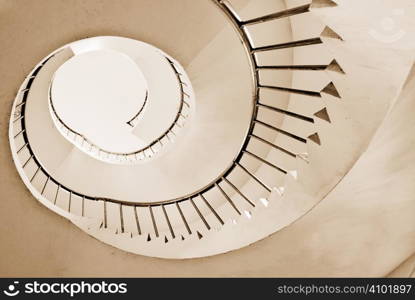 It is the beautiful spiraling stairs with colors.