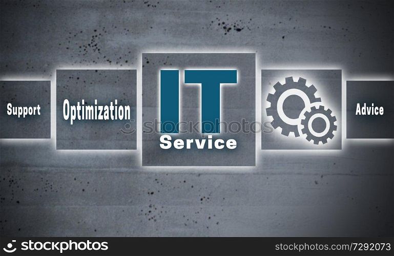 it service touchscreen concept background.. it service touchscreen concept background