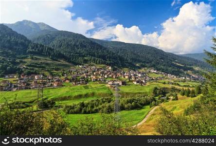 Italian Alps in Vermiglio, Val di Sole, Trentino, Italy