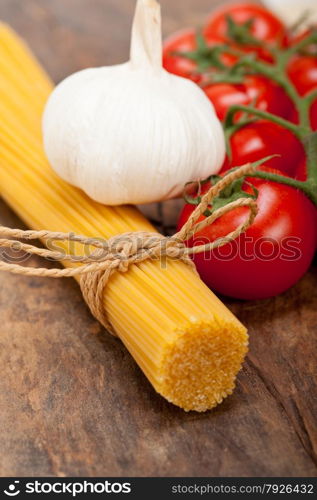 Italian basic pasta fresh ingredients cherry tomatoes garlic