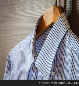 Italian business shirt detail, concept related to business trips