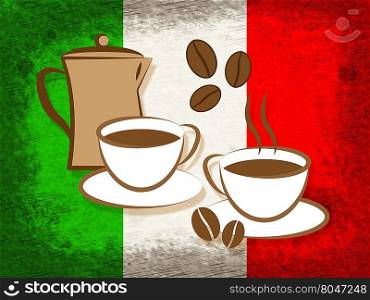 Italian Coffee Indicating Beverage Italy And Restaurant