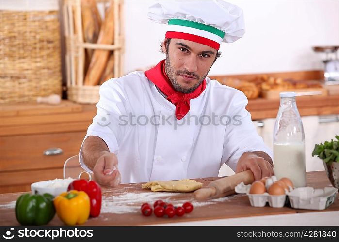 Italian cook cooking