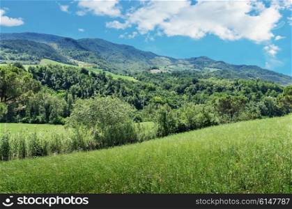 Italian countryside landscape in Tuscany
