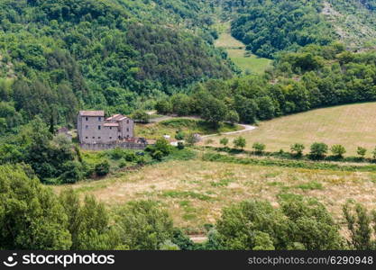 Italian countryside landscape in Tuscany