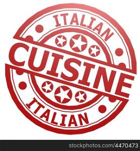 Italian cuisine stamp