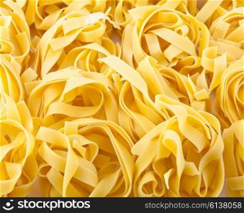 Italian fettuccine nest pasta