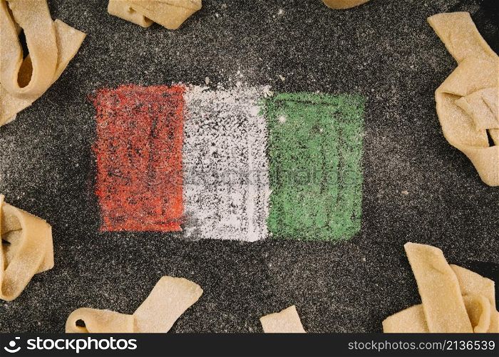 italian flag pasta