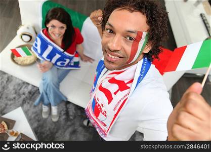 Italian football supporters