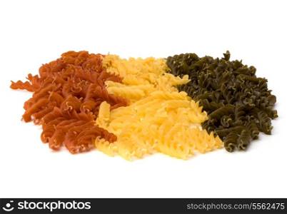Italian pasta isolated on white background