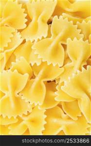 Italian Pasta raw food background or texture close up