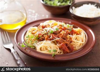 italian pasta spaghetti bolognese