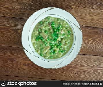 Italian pea soup - Minestra delicata di piselli