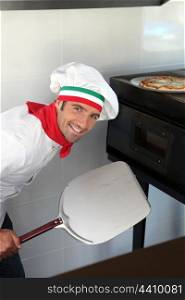 Italian pizza chef