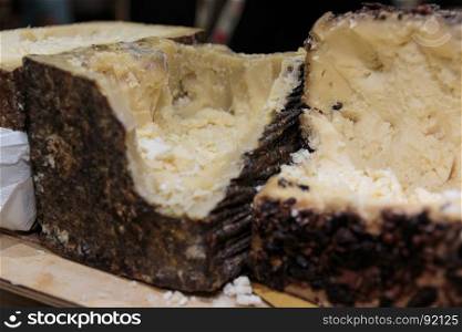 Italian Sheep's Milk Cheese: Aged Pecorino with Black Crust