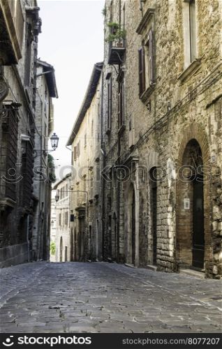 Italian typical houses. Stone buildings