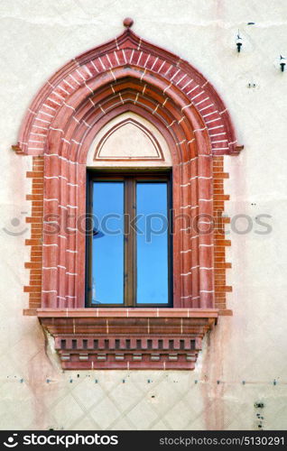 italy abstract window mornago varese wood venetian blind in the concrete grey