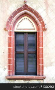 italy abstract window mornago varese wood venetian blind in the concrete grey