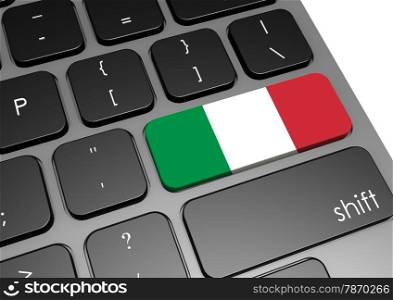 Italy keyboard image with hi-res rendered artwork that could be used for any graphic design.. Italy