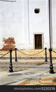 italy lombardy in the santo antonino old church closed brick tower wall
