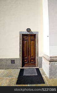 italy lombardy in the sumirago old church closed brick tower wall