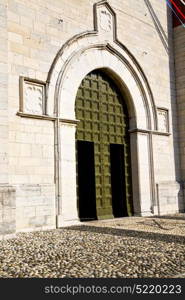 italy lombardy in the varano borghi old church closed brick tower wall