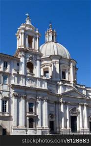 Italy. Rome. Navon Square (Piazza Navona). Sacred Agnessa&rsquo;s church (Saint Agnese in Agone).