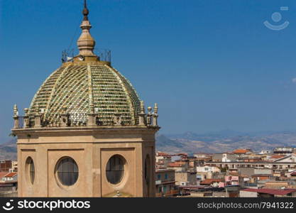 Italy: The Norman church dome in country