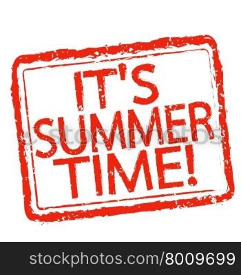 ITS SUMMER TIME stamp text design
