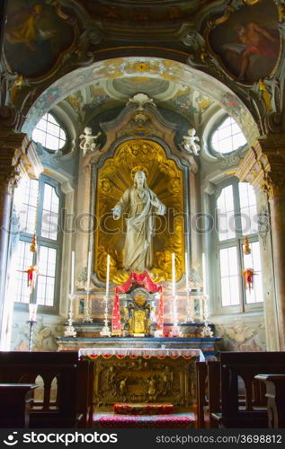 IX century&rsquo;s altar of basilica of Sant&rsquo;Ambrogio in Milan, Italy
