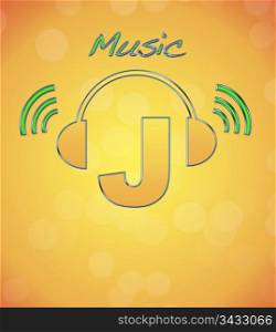 J, music logo.