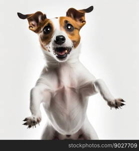 Jack russell dog. Generative AI. High quality illustration. Jack russell dog. Generative AI