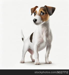 Jack russell dog. Generative AI. High quality illustration. Jack russell dog. Generative AI