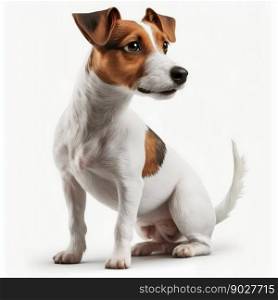 Jack russell dog. Generative AI. High quality illustration. Jack russell dog. Generative AI