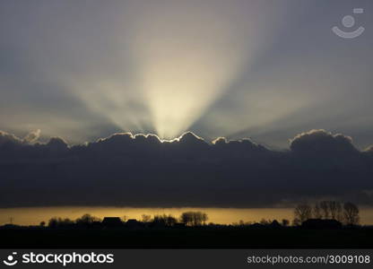 Jacob's ladder near Dronrijp in the Dutch province Friesland